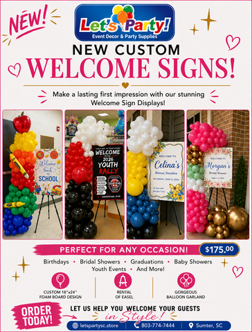 Custom Welcome Sign Display