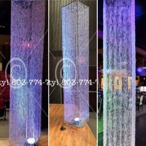 9ft Crystal Columns- Rental