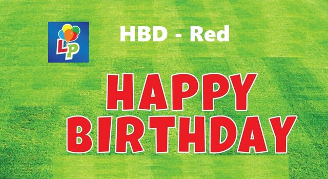 Happy Birthday Red - Yard Card Greeting