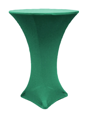 Cocktail Table Spandex Cover - Emerald Green