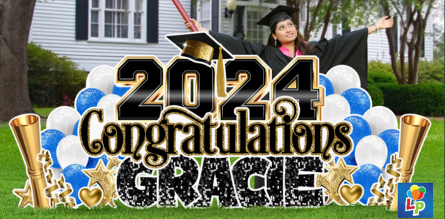 2024 Congratulations w/Diplomas (Choose your balloon colors)