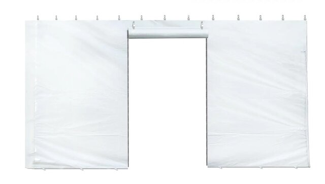 Solid Wall with Zipper Door -15ft wide