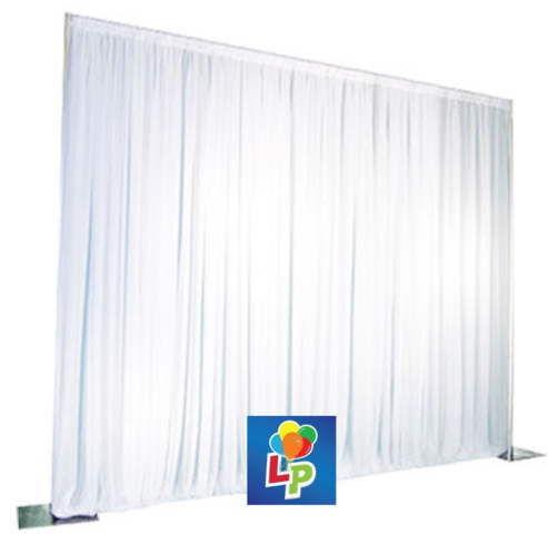 White Fabric Draping - 12ft Backdrop