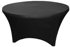 5ft Round Spandex Table Cover - Black