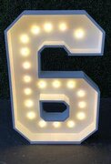 "6" 4ft LED Number Marquee