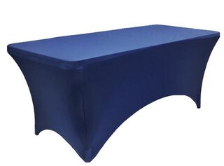 8ft Rectangle Spandex Table Cover - Navy