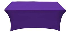 6ft Rectangle Spandex Table Cover - Purple