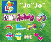 Happy Birthday "Jo" "Jo" - Yard Card Greeting