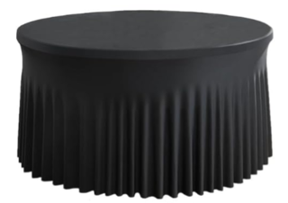 72inch Round Spandex Table Cover - Black