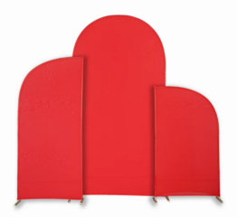 Chiara Arch 3pcs Spandex Cover - Red