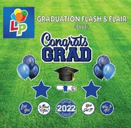 Congrats Grad (Blue) - Yard Card Greeting