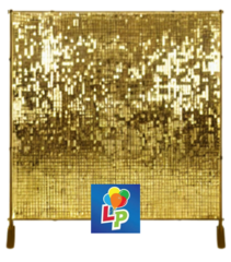 Shimmer Wall Backdrop - Gold