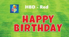 Happy Birthday Red - Yard Card Greeting