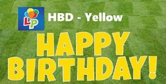 Happy Birthday Yellow - Yard Card Greeting