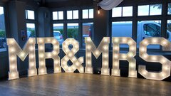"MR & MRS" 4ft LED Marquee