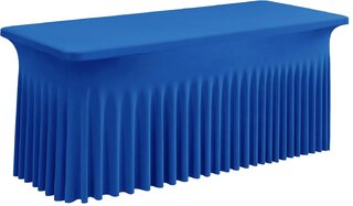 8ft Rectangle "Elegant" Spandex Table Cover - Royal Blue