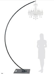 10′ Curved Hanging Chandelier Over the Table Display Stand – Black