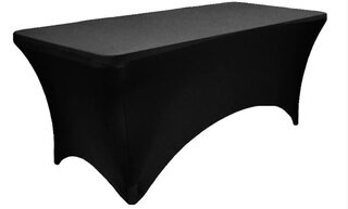 8ft Rectangle Spandex Table Cover - Black