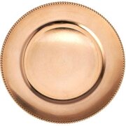 13" Gold Plastic Charger Plate