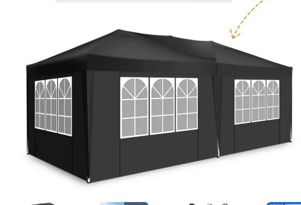 Black tent by it self