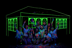 Glow in the DarK Splash Tent Set Up