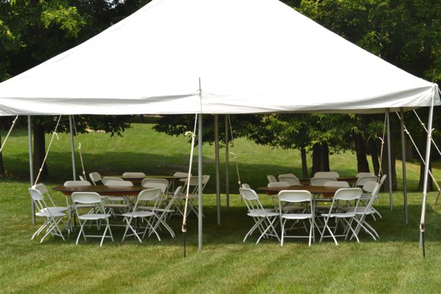 Economy Tent, Table & Chair Package