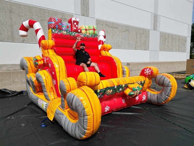 Inflatable Santa Sleigh