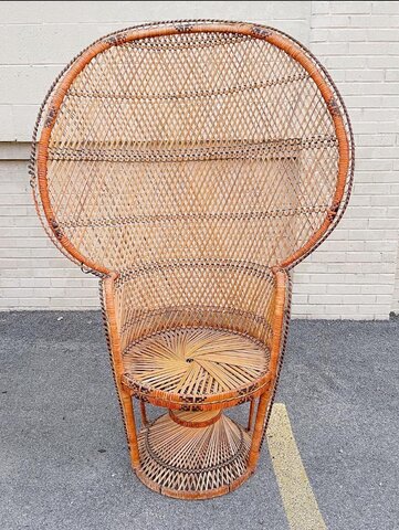 Peacock Wicker Chair