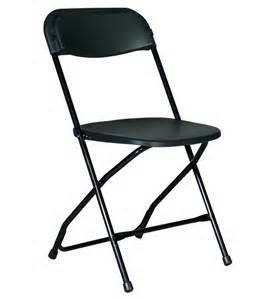 Black Folding Chair Rentals