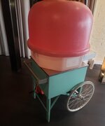 Cotton Candy Machine w/Cart Blue