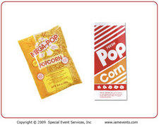 Popcorn Kits (each serves 8, incl. kernels, oil, bags, salt)