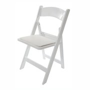 Padded Garden Folding Chairs (White)