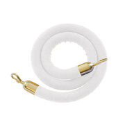 White Rope Rental w/Brass (Gold) End