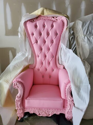 Pink on Pink Throne Chair