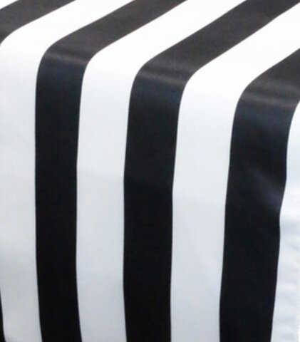 Black & White stripe Table Runner