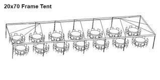 20 x 70 Contempo Style Clear Top Tent