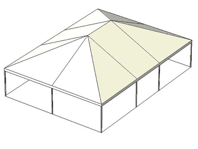 30 x 40 Contempo Style White Top Tent