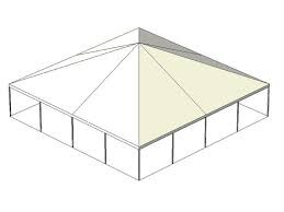 40 x 40 Keder Frame White Top Tent