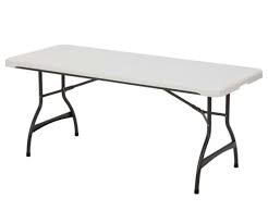 White 6Ft Long x 30In Wide Rectangular Table