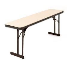 6Ft X 18In ABS Folding Table