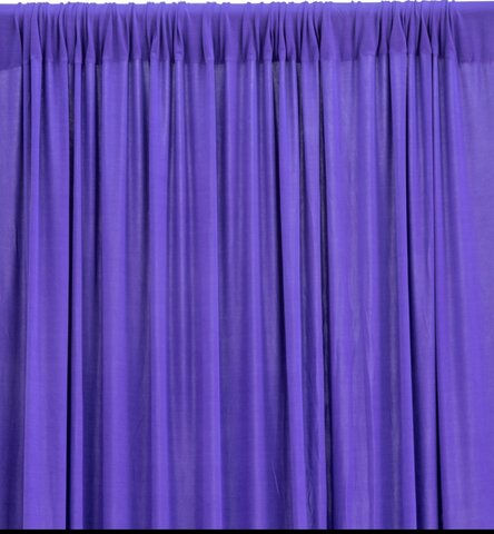 Purple Spandex 14' Single Drape 