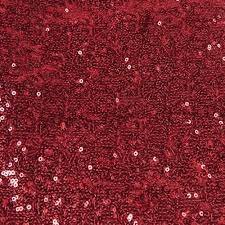 Apple Red Sequin 132in Round Tablecloth