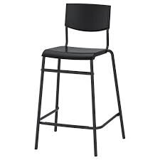 Black Industrial Barstool 25H