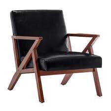 Black Caprice Leather Armchair