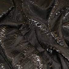 Black Shimmer 120in Round Tablecloth