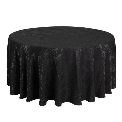 Black Damask Versailles Polyester 132