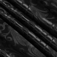 Black Damask Versailles Polyester Table Runner