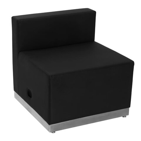 Black Lounge Lux Series Reception Chair