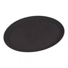 Black Oval Waiter Bussing Tray 22in x 27in