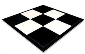 Black and White Dance Floor Set Up on Hard Surface 1sq.